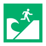 Tsunami Evacuation Area SVG Icon